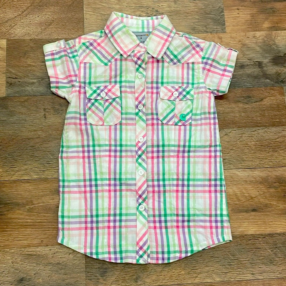 Carhartt Button up plaid shirt